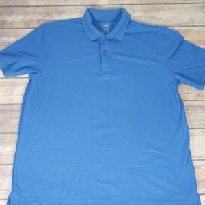 L.L. Bean | Men's Blue Polo Shirt Size Large